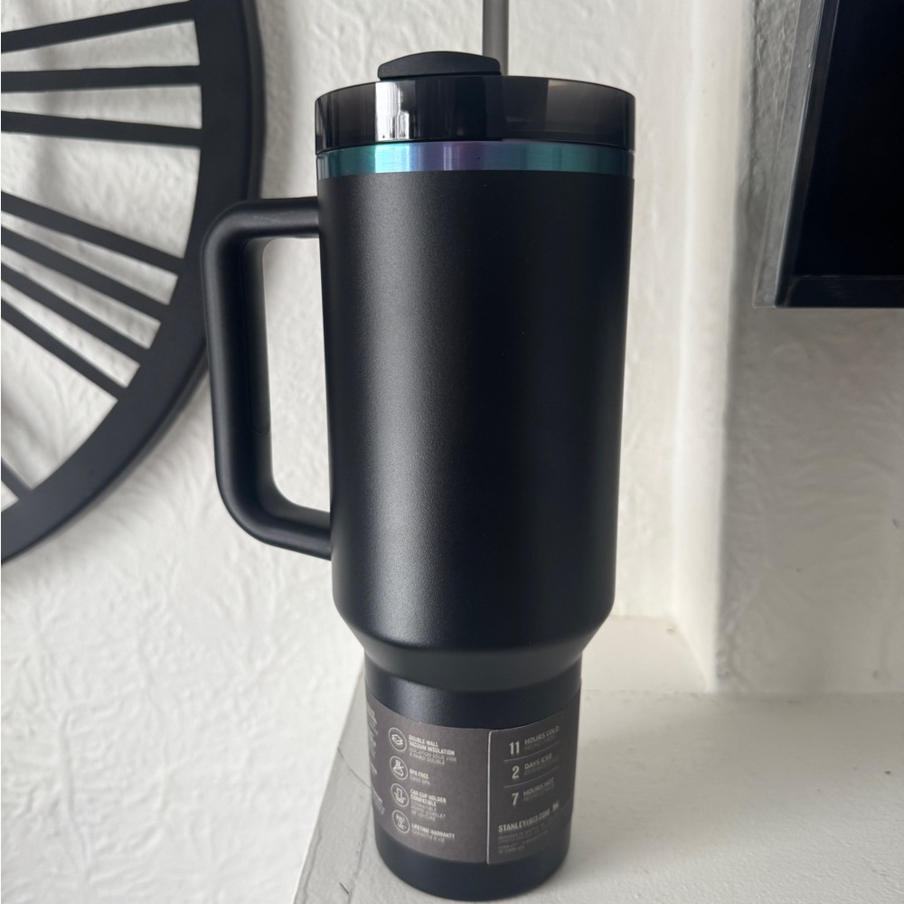 Stanley Matte Black Tumbler with Accents - Picture 2 of 4